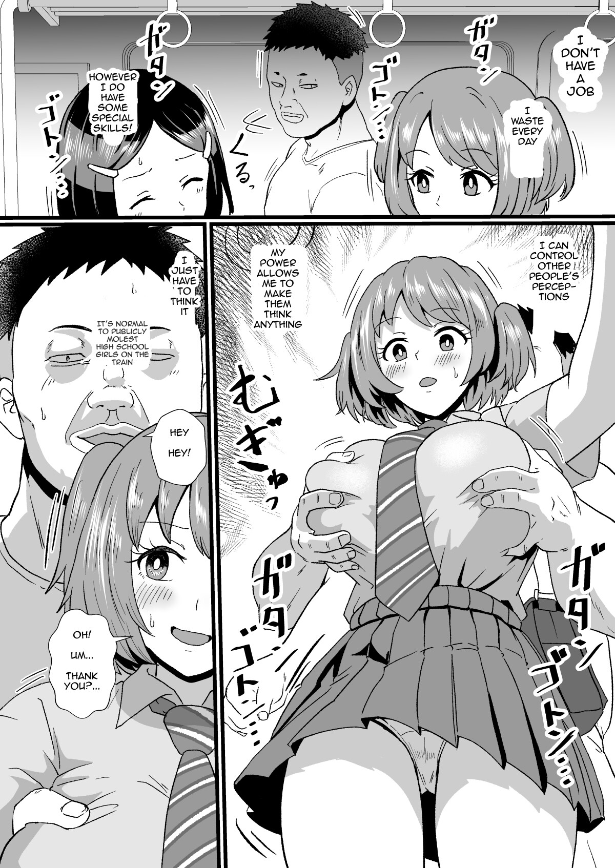 Hentai Manga Comic-The Perception-altering Man Who Appeared On The School Train-Read-3